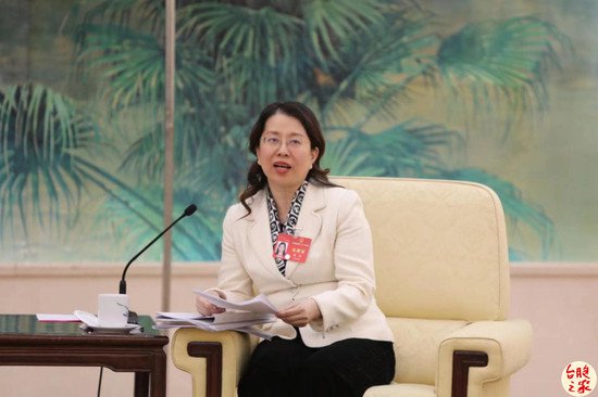台湾省全国人大代表团举行开放团组活动 代表回答记者问题