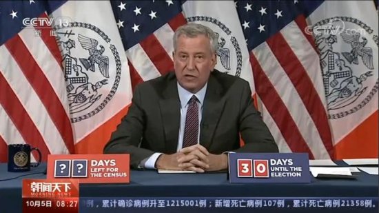 纽约市长：计划重新关闭9个疫情严重<em>邮编</em>区域的非必要行业及学校