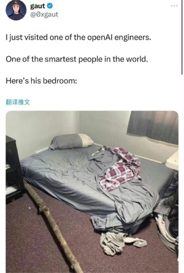 网友曝光马斯克和openAI工程师<em>卧室照片</em>：只有一张床垫