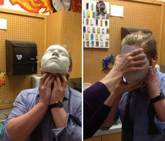 悲剧!美学生艺术课上错误使用石膏致面具无法摘除