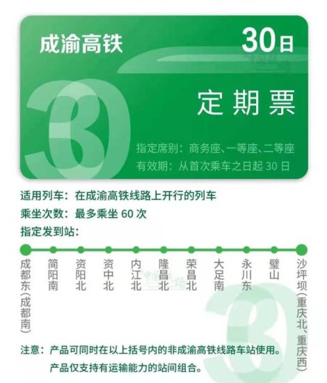 京沪高铁、成渝高铁今起试行计次票、定期票 更适合商务通勤旅客